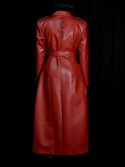 Faux Leather Windbreaker laseze