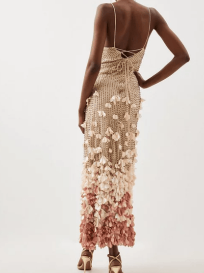 Floral Decal Dress - laseze