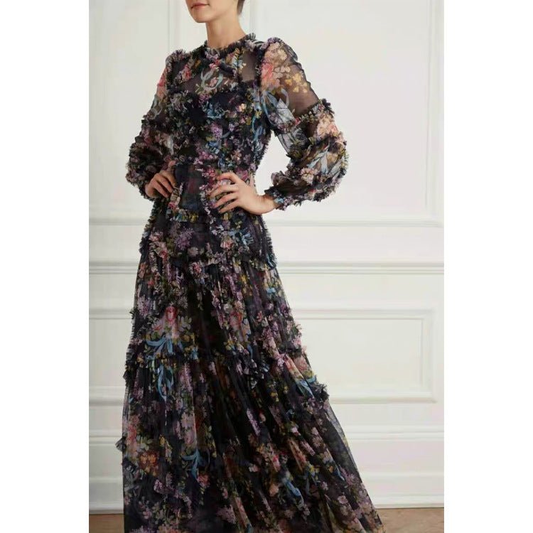 Floral Fantasy Dress - laseze