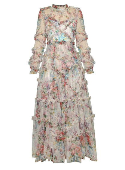 Floral Fantasy Dress - laseze