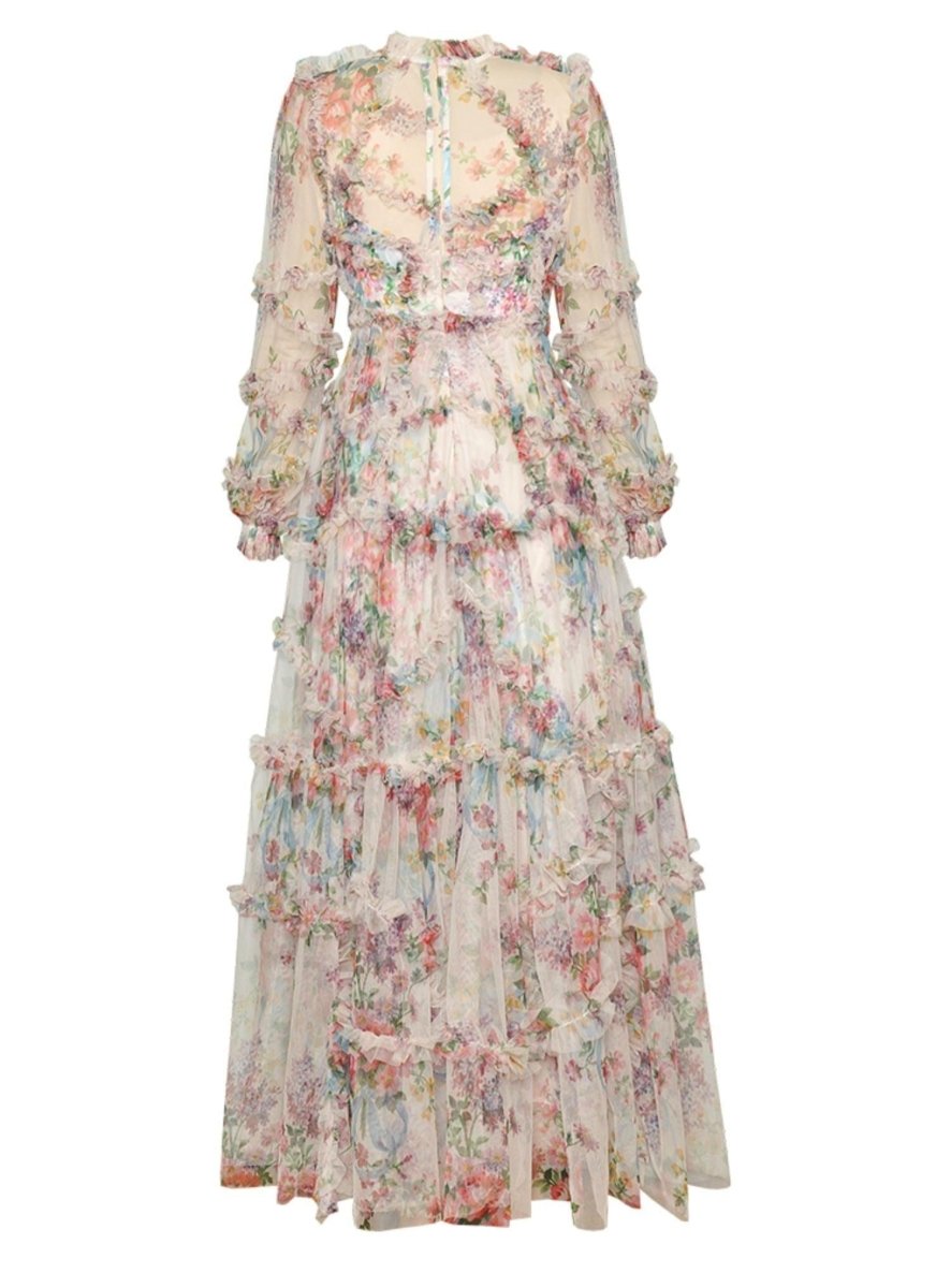 Floral Fantasy Dress - laseze