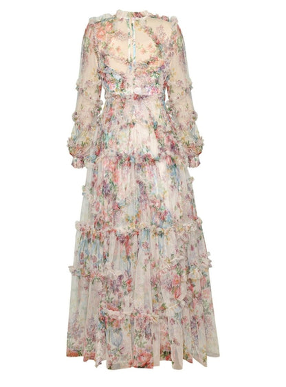 Floral Fantasy Dress - laseze