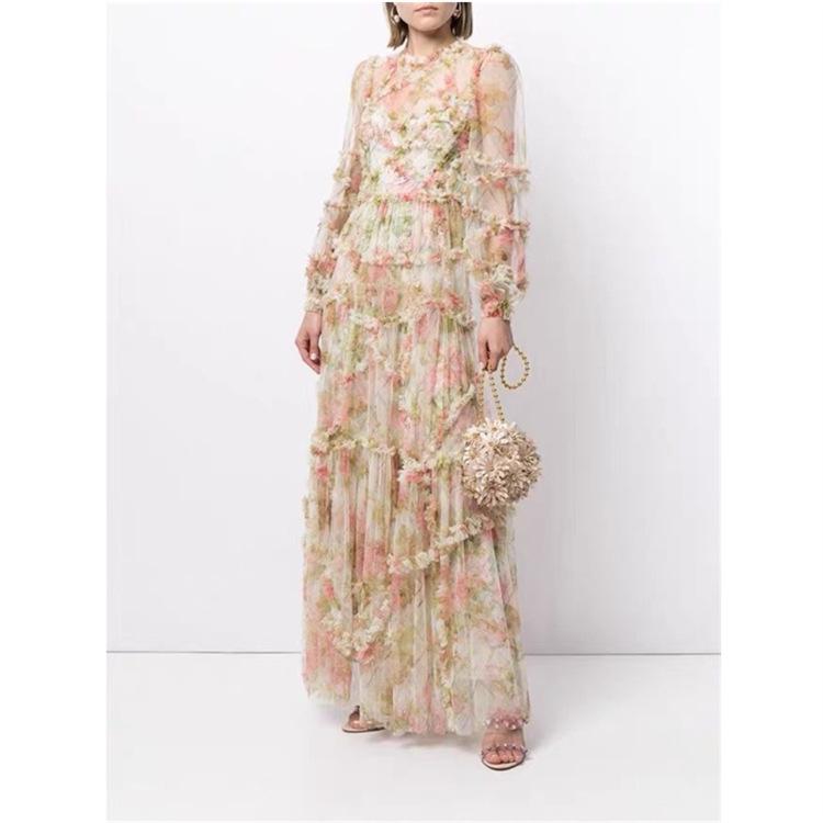 Floral Fantasy Dress - laseze