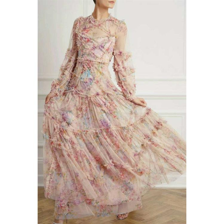 Floral Fantasy Dress - laseze