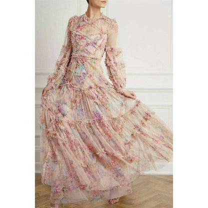 Floral Fantasy Dress - laseze