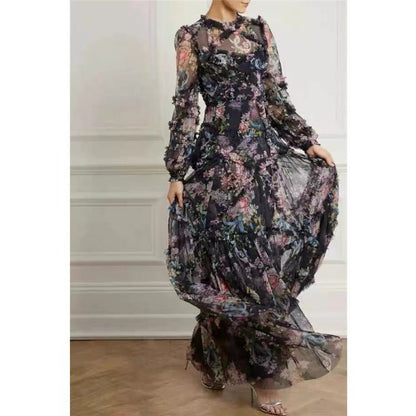 Floral Fantasy Dress - laseze