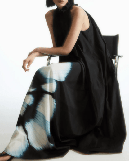 FLORAL - PRINT SILK - BLEND DRESS - laseze