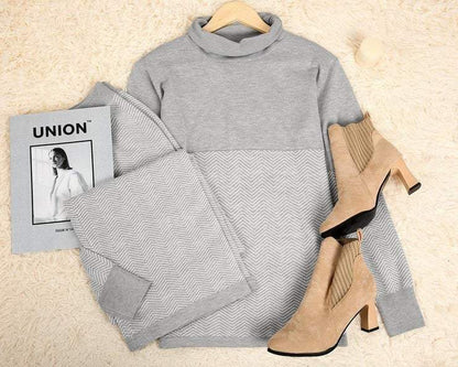 Good Feeling Herringbone Loungewear Set speciaic