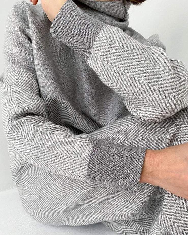 Good Feeling Herringbone Loungewear Set speciaic