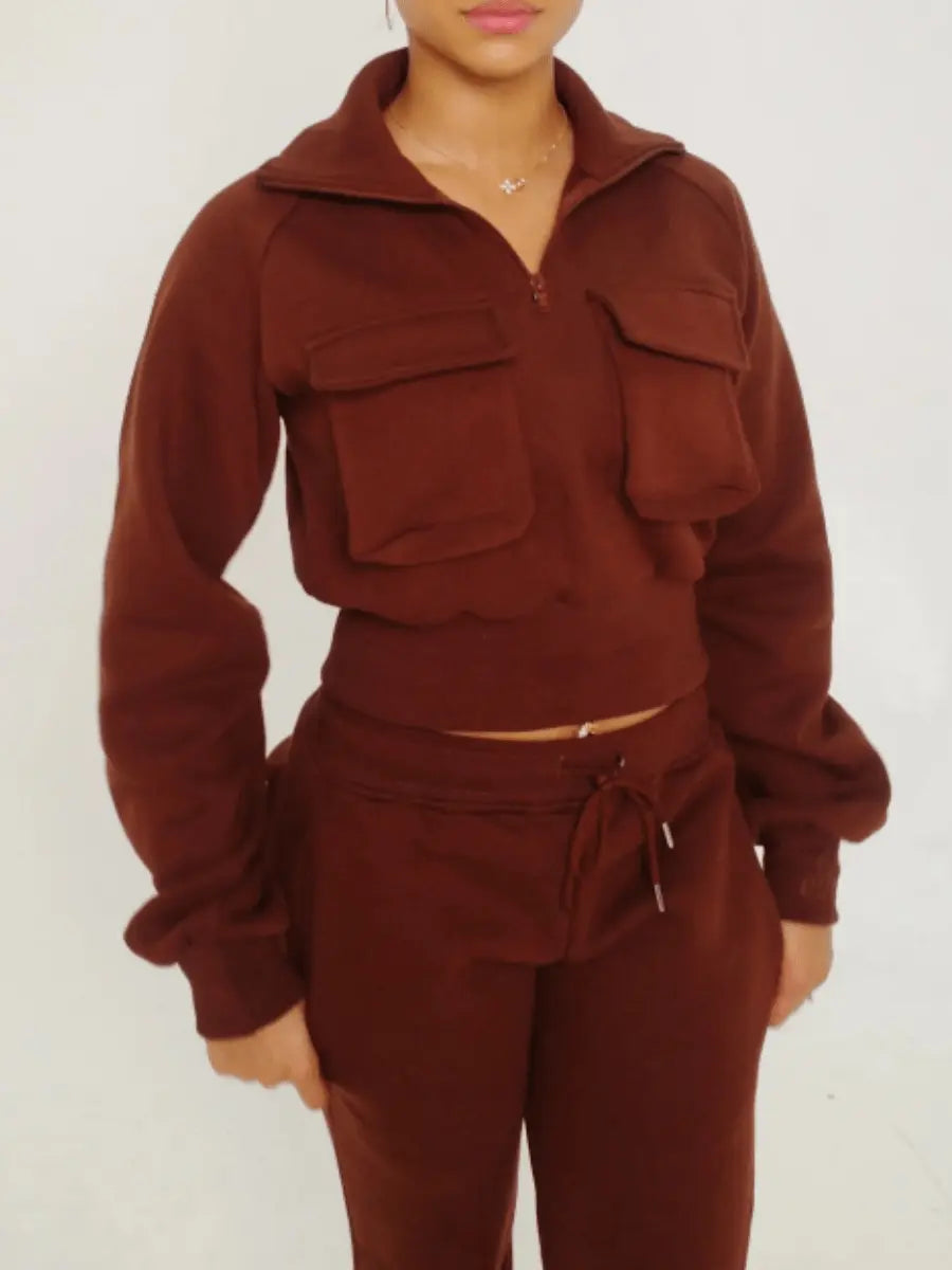 High Waist Sporty Pants Set laseze