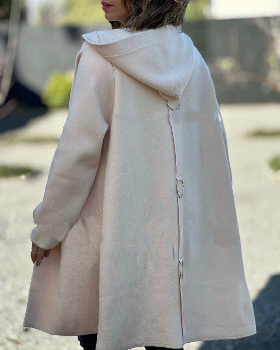 Hooded Pockets Knit Jacket - laseze