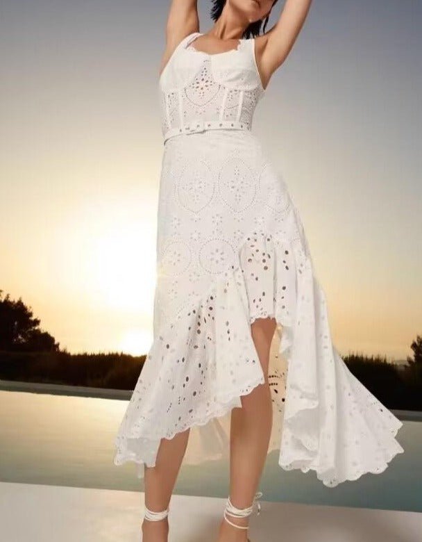 Irene Lilac Green Fruition Long Dress - laseze