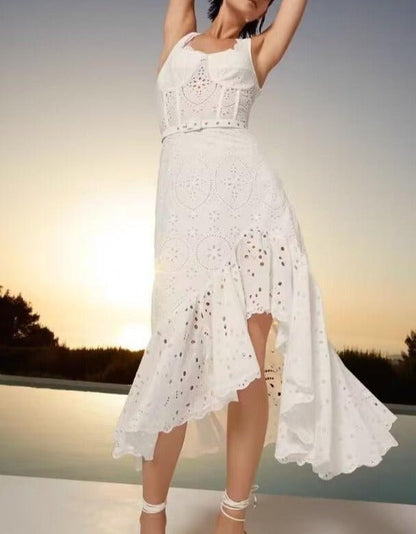 Irene Lilac Green Fruition Long Dress - laseze