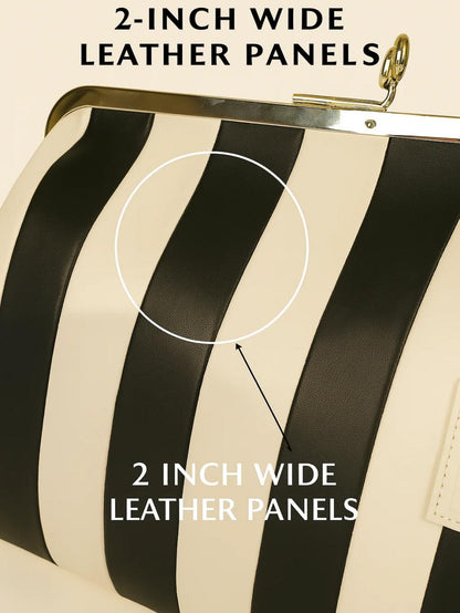 Leather Kisslock Frame Bag - laseze