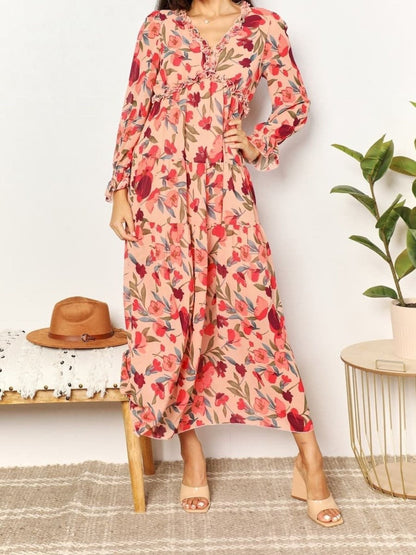 Long Sleeve Floral Maxi Dress speciaic