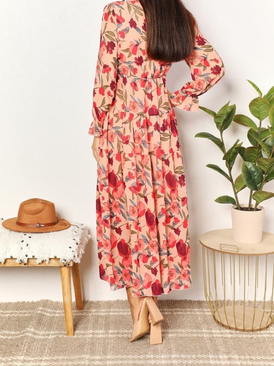 Long Sleeve Floral Maxi Dress speciaic