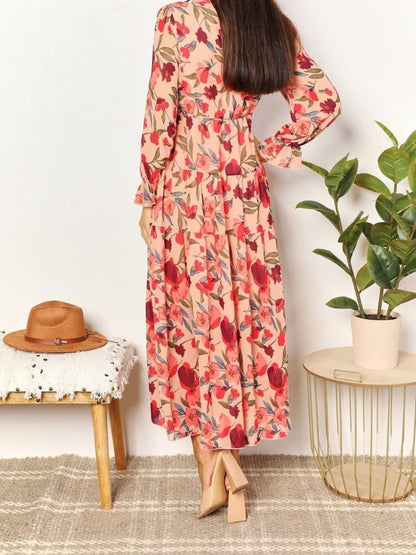 Long Sleeve Floral Maxi Dress speciaic