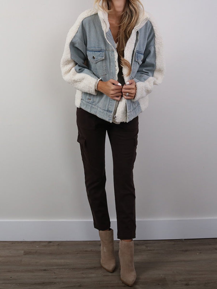 Love Me Up Denim Jacket - laseze