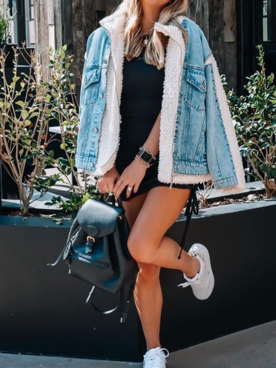 Love Me Up Denim Jacket - laseze