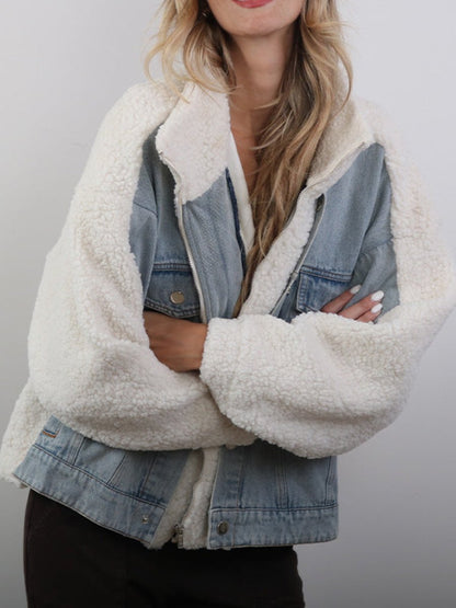 Love Me Up Denim Jacket - laseze