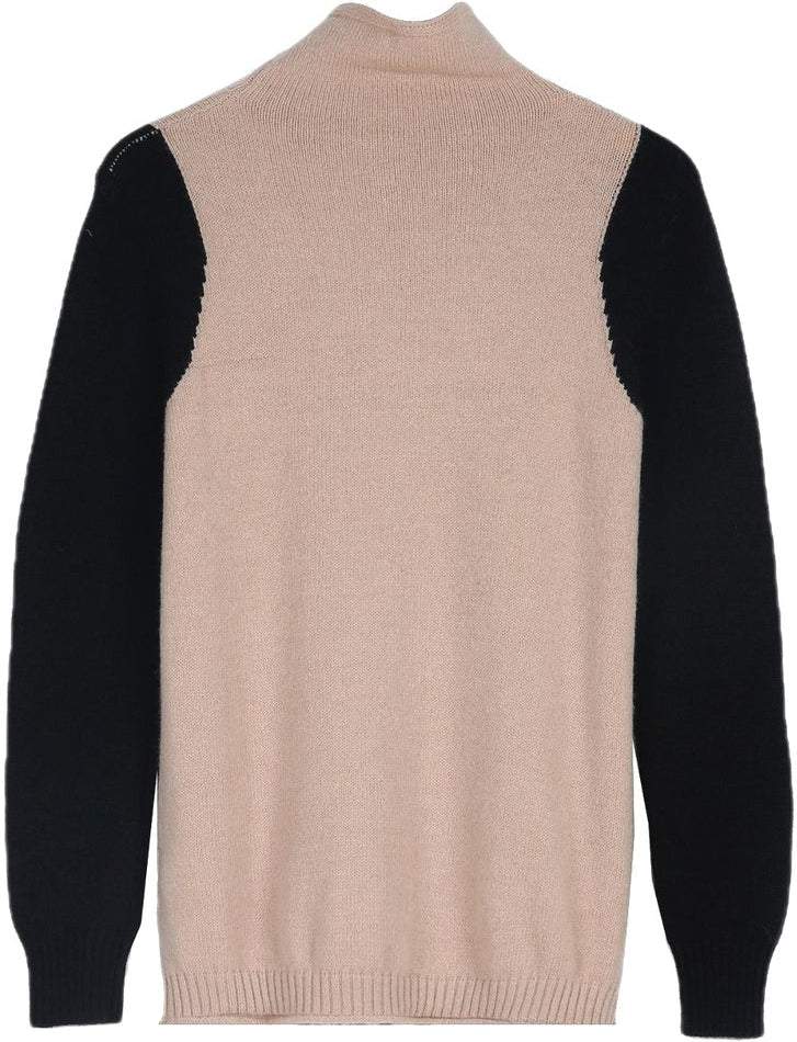 Mod Color Block Turtleneck Sweater - laseze