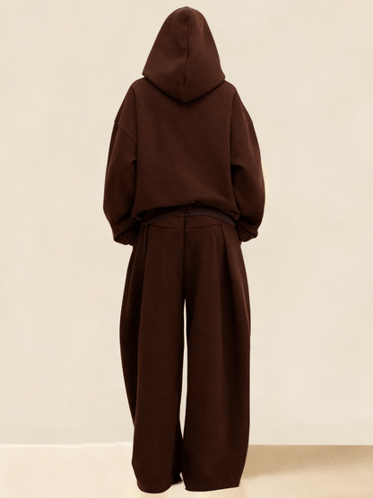 Oversized Hoodie & Wide-Leg Lounge Set laseze