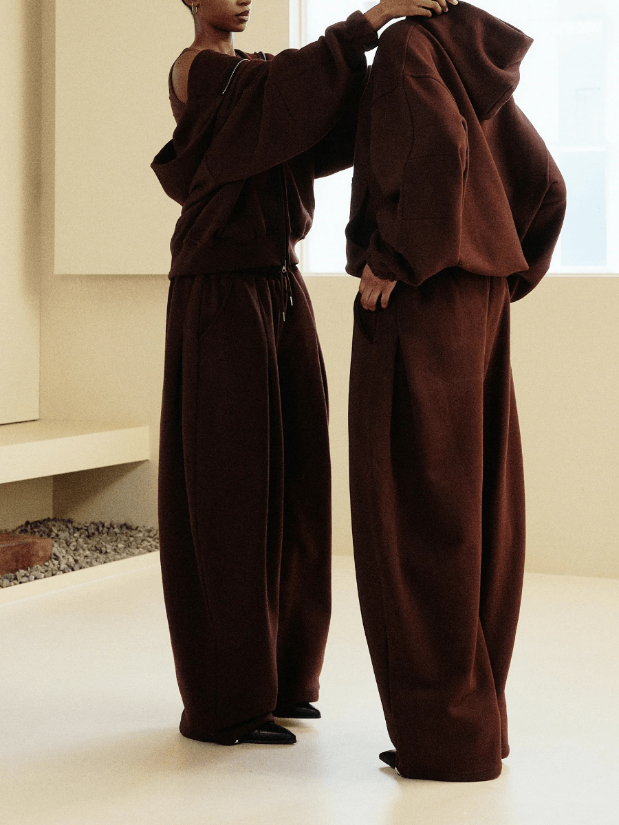 Oversized Hoodie & Wide-Leg Lounge Set laseze