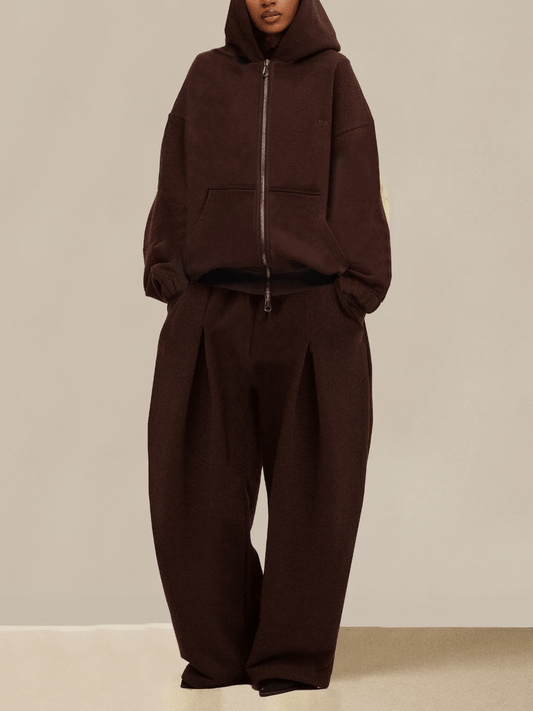 Oversized Hoodie & Wide-Leg Lounge Set laseze
