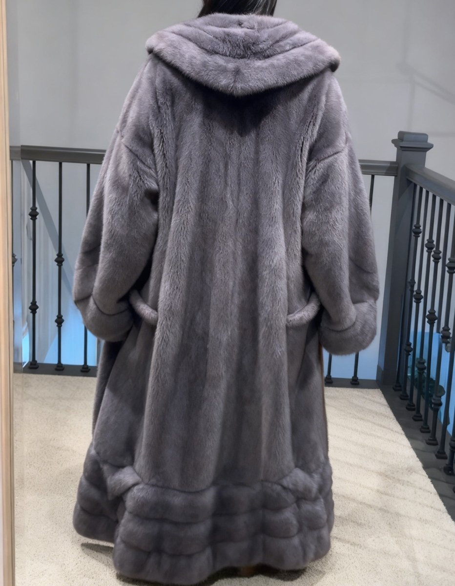 Oversized Imitation Mink Fur Coat fashgoods