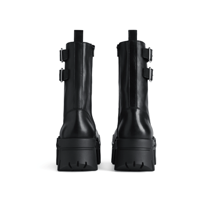 Oversized Platform Buckle Boots laseze