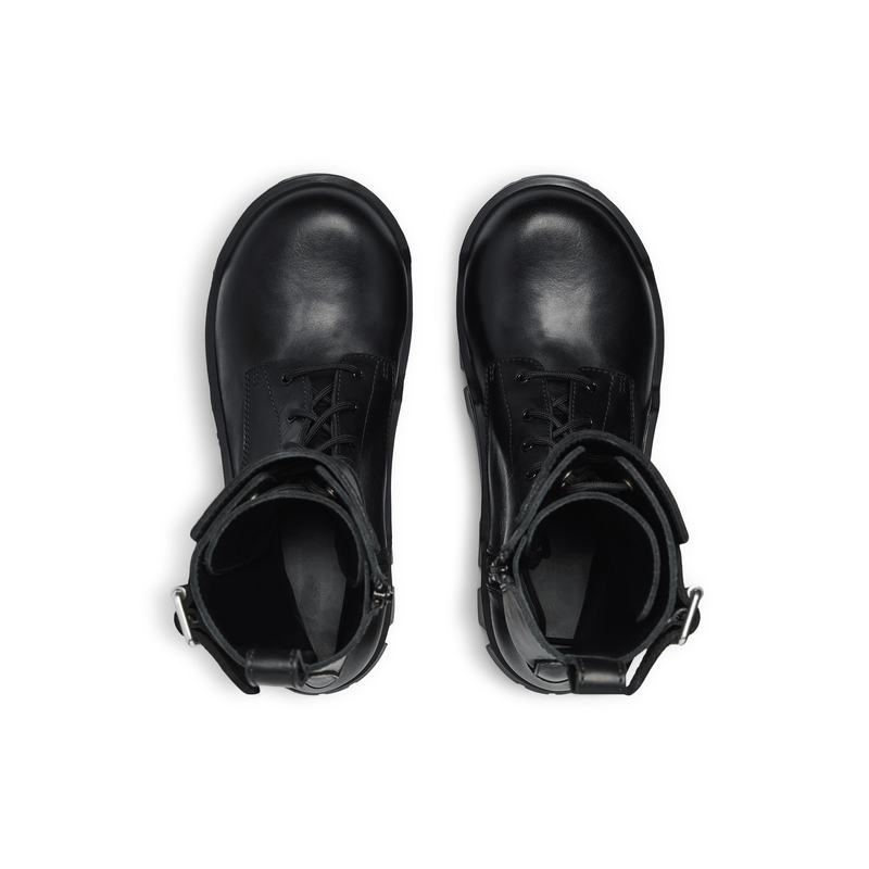 Oversized Platform Buckle Boots laseze