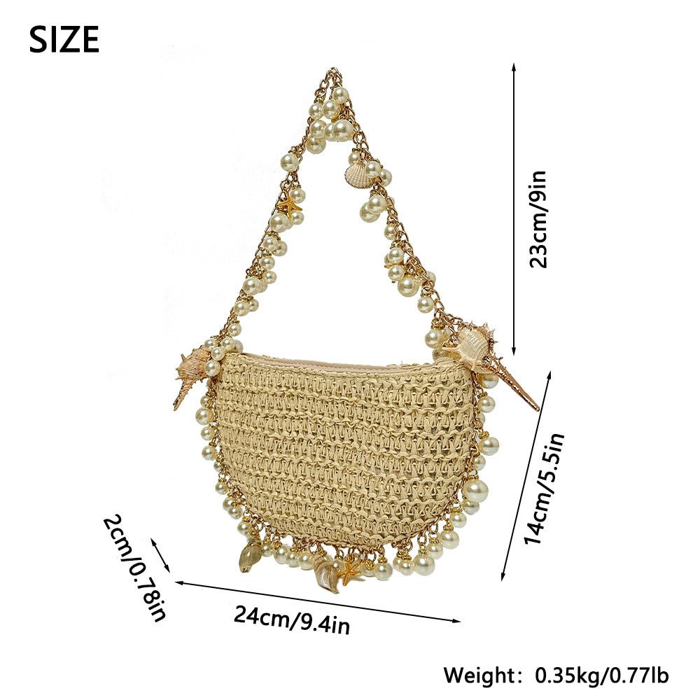 Pearl & Shell Vacation Handbag - laseze