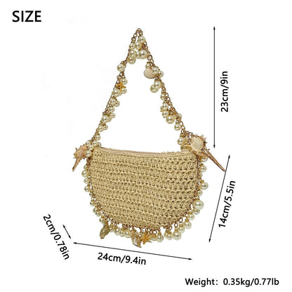Pearl & Shell Vacation Handbag - laseze
