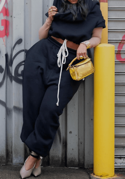 Pop Hoodie Vest Sweater Set - laseze