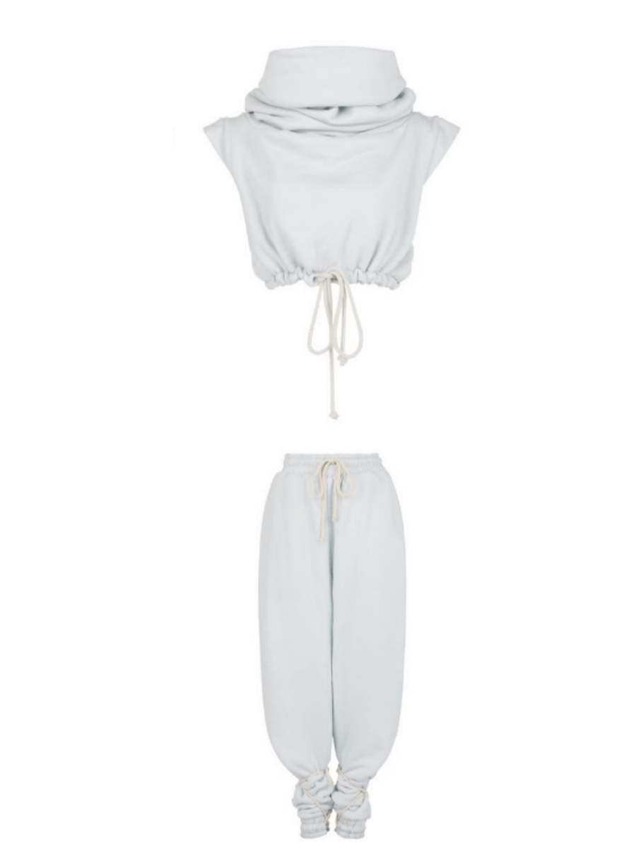 Pop Hoodie Vest Sweater Set - laseze