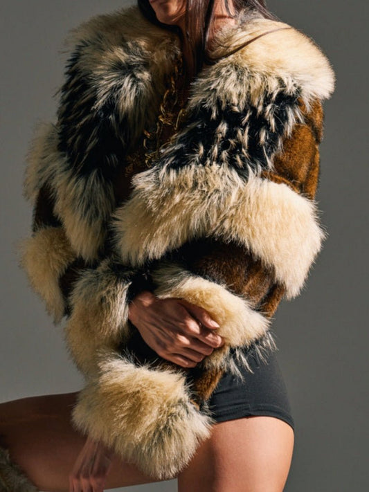 Portia Cropped Fur Jacket fashgoods