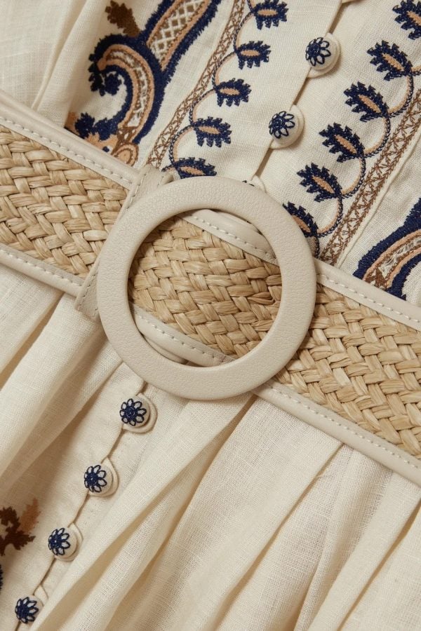 Printed Belted Dress - laseze