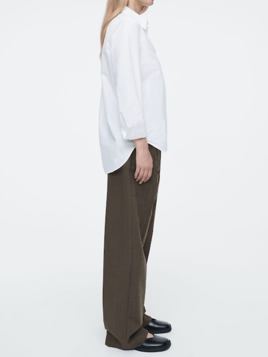Regular Curvedhem Shirt - laseze