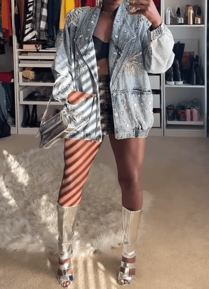 Retro Denim Blazer - laseze