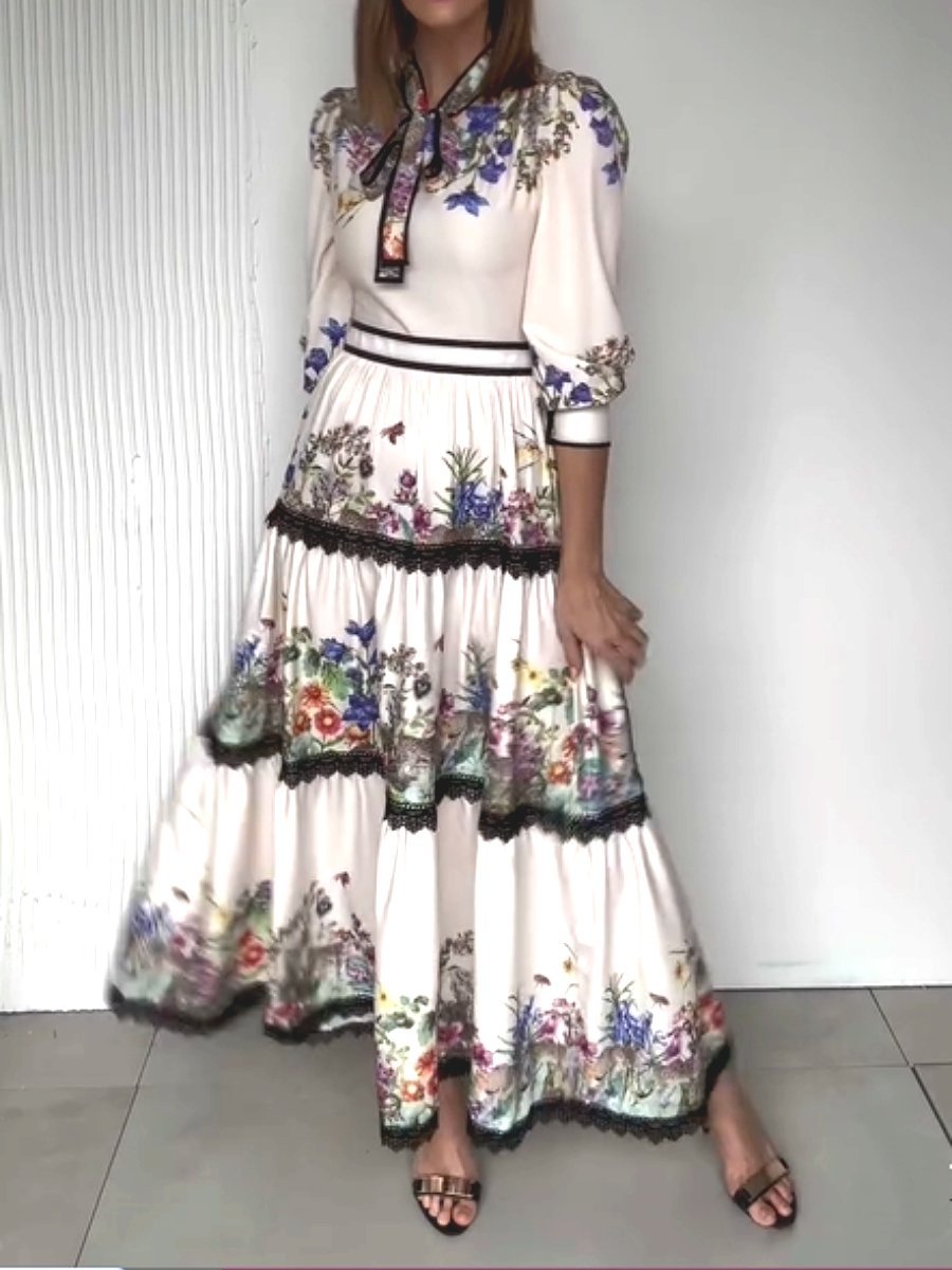 Romantic Floral Maxi Dress speciaic