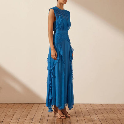 Round Neck Dress - laseze