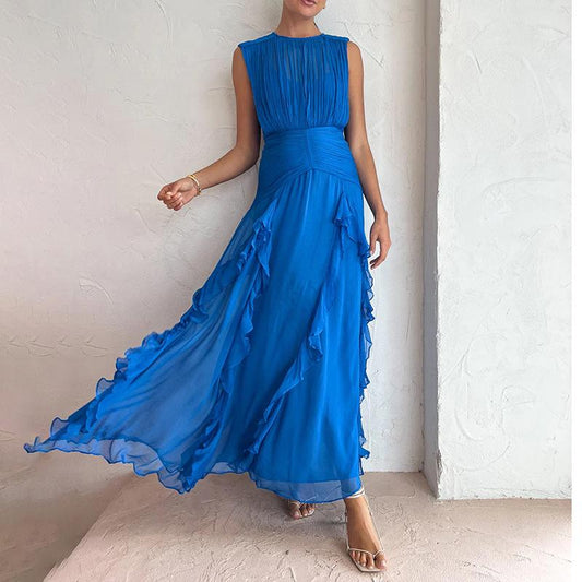 Round Neck Dress - laseze