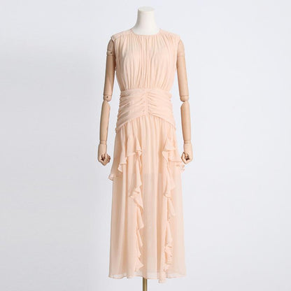 Round Neck Dress - laseze