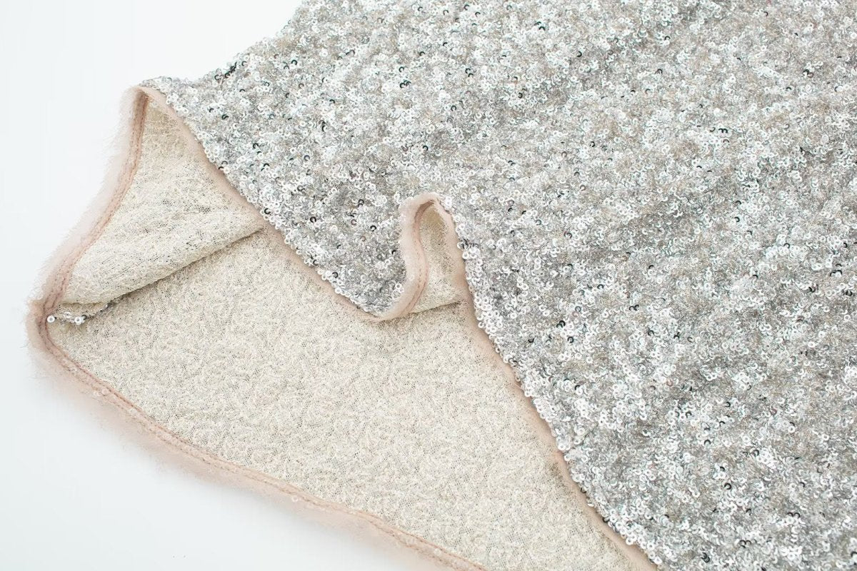 Silver Sequin Slim Dress - laseze