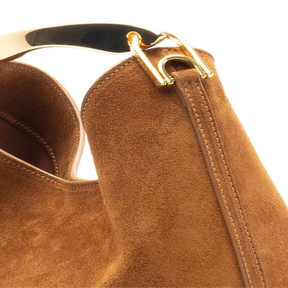 Small Suede Brownie Bag laseze
