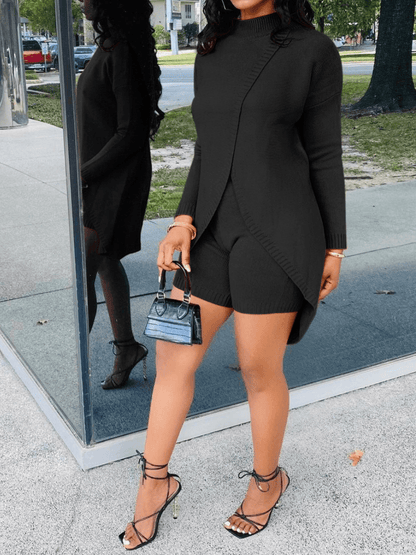 Split Sweater Two - Piece Set - laseze