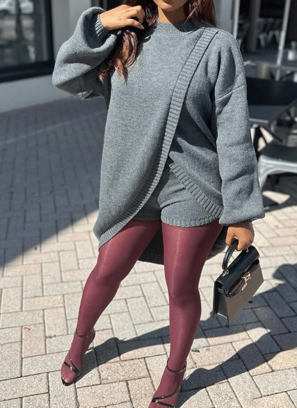 Split Sweater Two - Piece Set - laseze