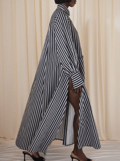 Striped Split Dress - laseze