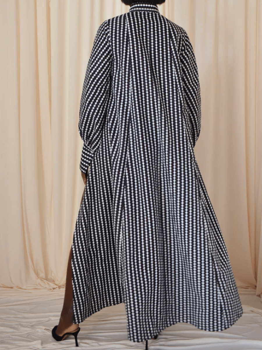 Striped Split Dress - laseze