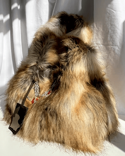Stylish Flush Fur Bag - laseze
